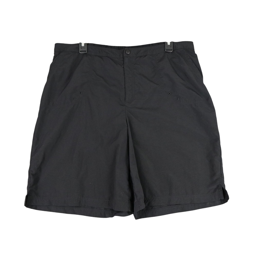 Lands End Swim Shorts Womens 14 Black Nylon Board Shorts Beach Vacation Classic - Picture 1 of 7